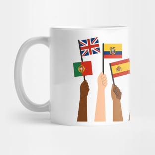 Hands-Holding-Flags-of-the-World-Unity-and-Diversity Mug